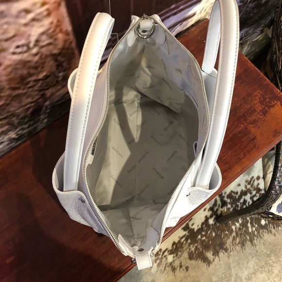 BALDININI WHITE LEATHER HANDBAG - Picture 7 of 7